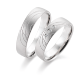 Linden Trauringe / Eheringe Emmen mit Diamant W/si - 1270/1271